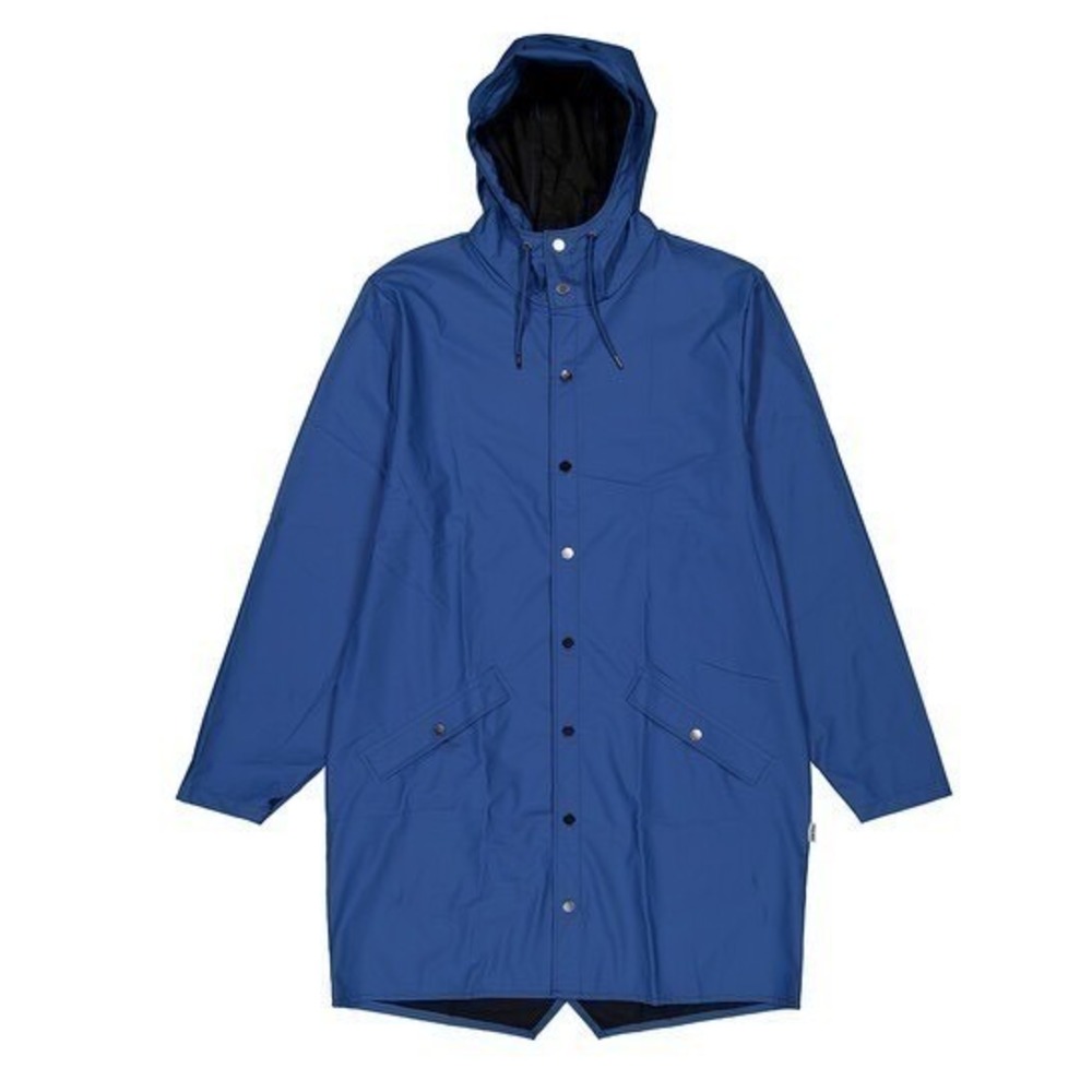 Rains NEW Long Jacket W3 Pulse /Blue Waterproof‎ Raincoat 12020 Size X-Large